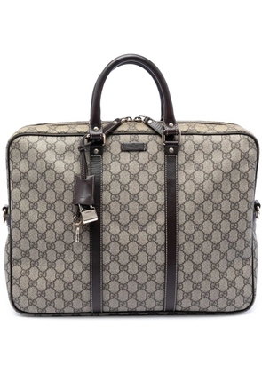 Gucci Pre-Owned 2016-2026 GG Supreme business bag - Brown