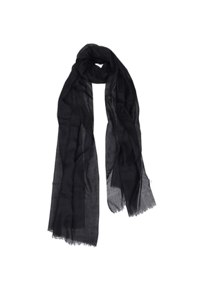 La-Rose frayed-edge scarf - Black