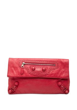 Balenciaga Pre-Owned 2012 Lambskin Motocross Giant 21 Brogues Envelope clutch bag - Red