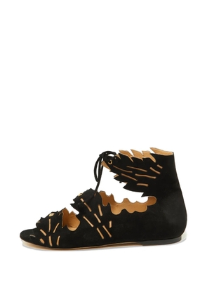 Charlotte Olympia Eve Leaf sandals - Black