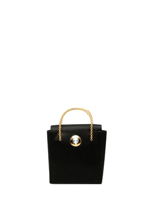 Celine Pre-Owned 2001 Satin Starball Chain Top Handle Bag handbag - Black