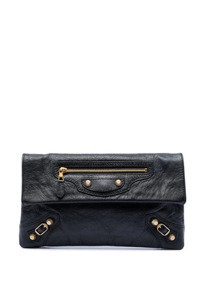 Balenciaga Pre-Owned 2013 Lambskin Motocross Giant 12 Envelope clutch bag - Black