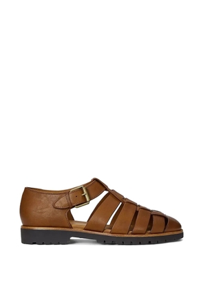 Polo Ralph Lauren leather-caged sandals - Brown