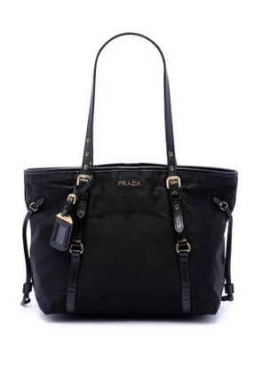 Prada Pre-Owned 2010-2026 Tessuto Canapa Logo tote bag - Black