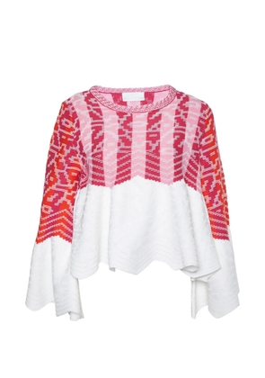 Peter Pilotto peplum knit sweater - Pink