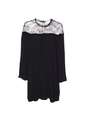 SANDRO lace-trim shift dress - Black