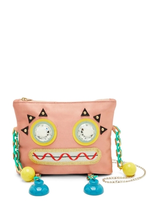 Charlotte Olympia Molly embellished clutch bag - Pink