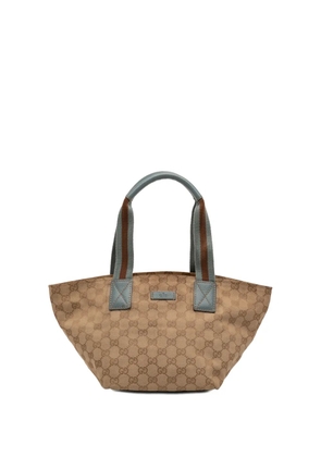 Gucci Pre-Owned 2000-2015 GG Canvas Web tote bag - Neutrals
