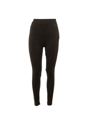 Maje Presy side-stripe trousers - Black