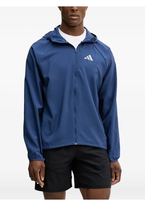 adidas hooded zip-fastening jacket - Blue