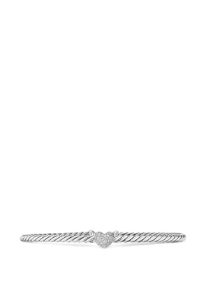 David Yurman Cable Flex diamond heart bracelet - Silver