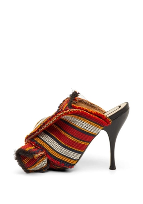 Nº21 Raso knot mules - Red
