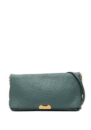 Burberry Pre-Owned 2000-2017 Medium Grained Calfskin Mildenhall crossbody bag - Blue