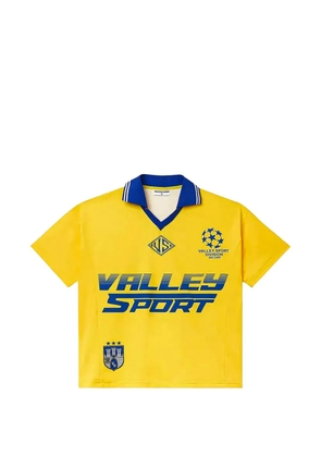 Vale logo-print polo shirt - Yellow
