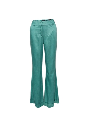 Cavalli Class green flared trousers