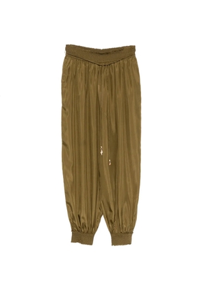 ZIMMERMANN Mahon drawstring-waist gathered-cuff trousers - Green