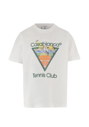 Casablanca Tennis Club print T-shirt - White