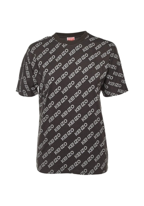 Kenzo Pre-Owned logo-print T-shirt - Grey