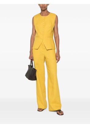 VICOLO button-up sleeveless vest - Yellow