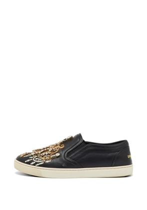 Dolce & Gabbana Pre-Owned embellished slip-on sneakers - Black