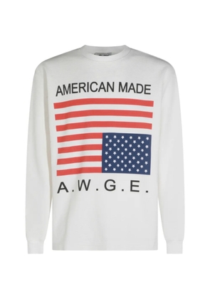 AWGE graphic-print long-sleeve T-shirt - White