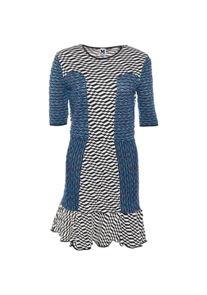 Missoni Pre-Owned patterned flounce-hem dress - White