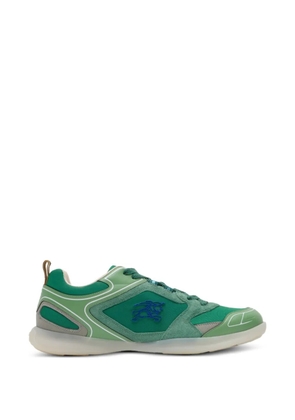 Burberry equestrian knight appliquéd sneakers - Green