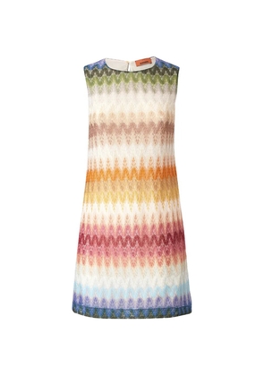 Missoni sleeveless dégradé viscose mini dress - Neutrals
