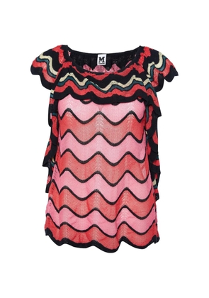 Missoni Pre-Owned ruffled zigzag blouse - Black