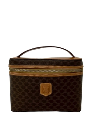 Celine Pre-Owned 1996 Macadam Coated Canvas vanity bag - Brown