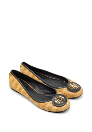 Tory Burch Reva raffia ballet flats - Neutrals