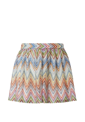 Missoni Zigzag-knit skirt - White