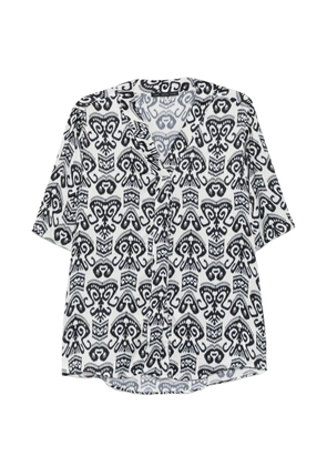 Low Brand ikat-print short-sleeve shirt - White