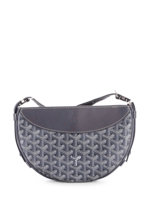 Goyard Pre-Owned Hirondelle Coated Canvas and Leather shoulder bag - Grey