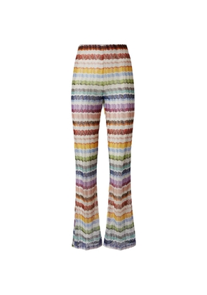 Missoni Zigzag-knit trousers - Yellow