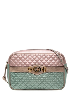 Gucci Pre-Owned 2000-2015 Laminated Nappa Trapuntata crossbody bag - Green