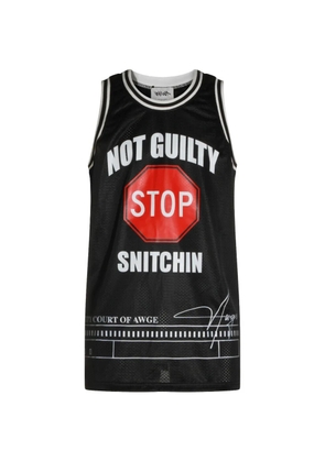 AWGE graphic-print vest - Black