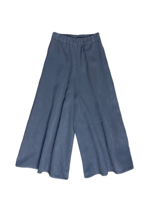 Dusan Gaucho elasticated-waist cropped trousers - Blue