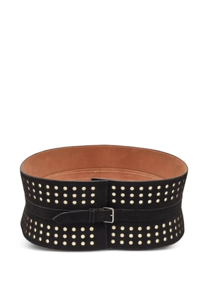 Alaïa Pre-Owned perforated corset belt - Black