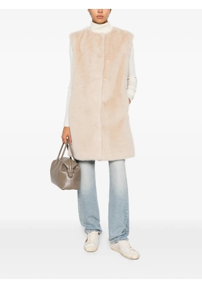 Herno faux-fur gilet - Neutrals