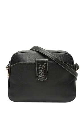Saint Laurent Pre-Owned 20th Century Leather Monogram crossbody bag - Black