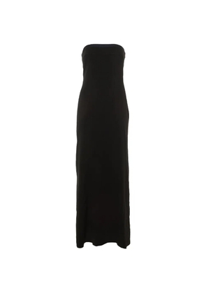 Paule Ka strapless bow-detail maxi dress - Black