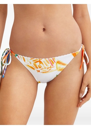 Charo Ruiz Ibiza Marisa abstract-print bikini bottoms - White