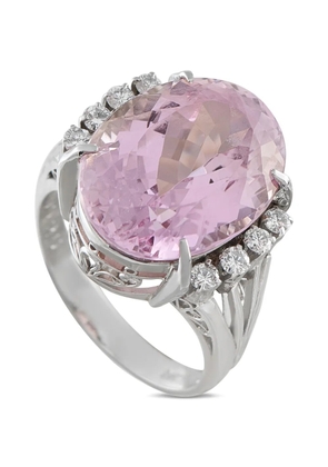 LB Exclusive kunzite and diamond ring - Silver