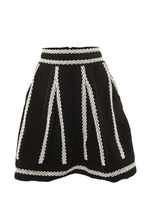 Maje Julane flared mini skirt - Black