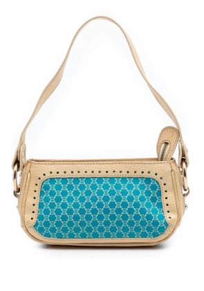 Celine Pre-Owned 2000 Macadam Canvas and Leather shoulder bag - Blue