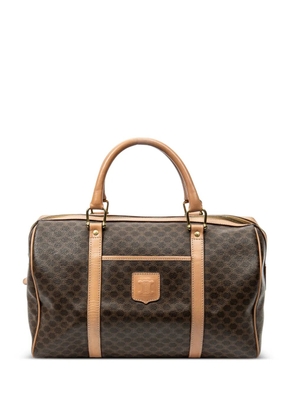 Celine Pre-Owned medium leather-trim tote bag - Brown