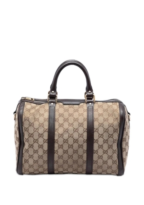 Gucci Pre-Owned 2016-2026 Medium GG Canvas Joy Boston Bag satchel - Neutrals