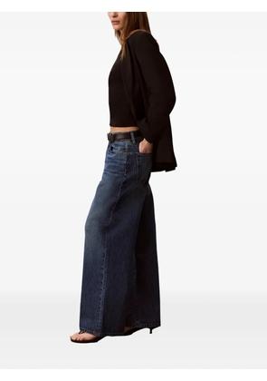Calvin Klein wide-leg whiskered jeans - Blue