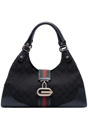 Gucci Pre-Owned 2000-2015 GG Canvas Web Junco shoulder bag - Black